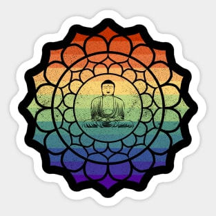 Gay Buddha Mandala Sticker